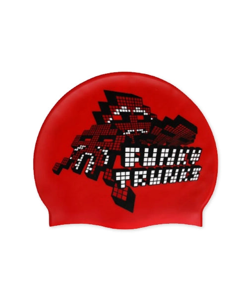 Funky Trunks Silicone Swimming Cap - Atari Attack