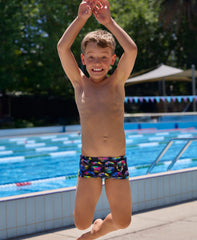 Funky Trunks Toddler Boy's Printed Trunks - Ham Bam Maam