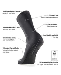 Buddyswim Neoprene Swim Socks Trilaminate Warmth 2.5mm