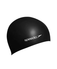Speedo Plain Flat Silicone Cap Black