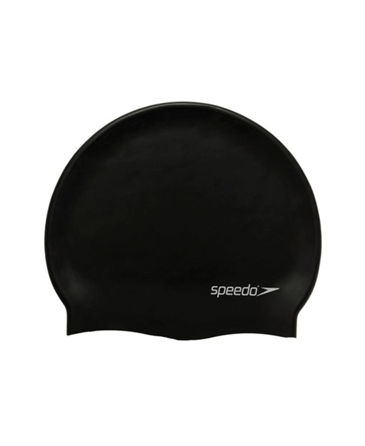 Speedo Plain Flat Silicone Cap Black