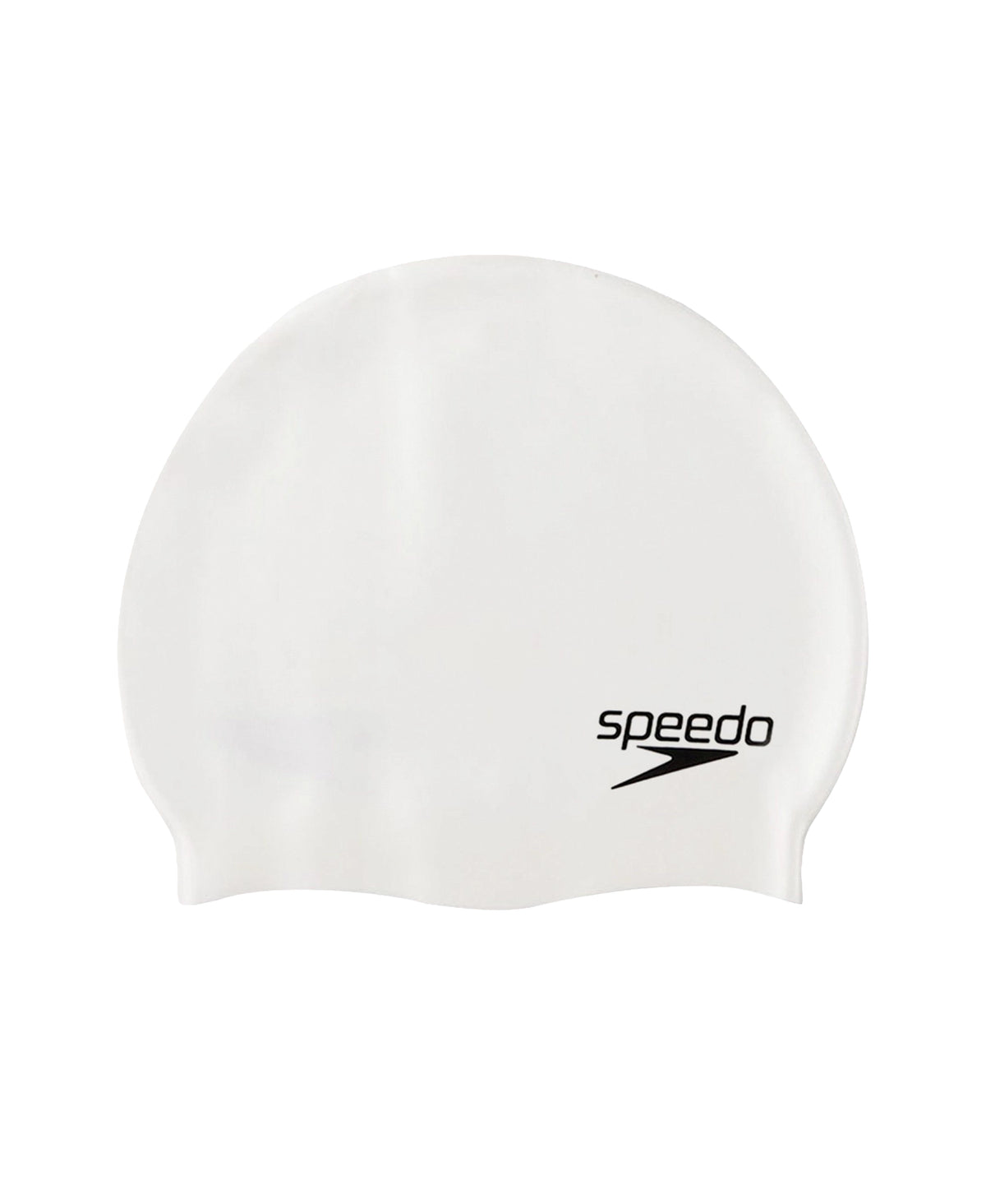 Speedo Plain Flat Silicone Cap White