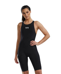 TYR Women's Venzo Open Back Swimsuit - Solid - Non PFAS