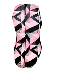 Zone3 Prism High Neck Womens Swim Costume